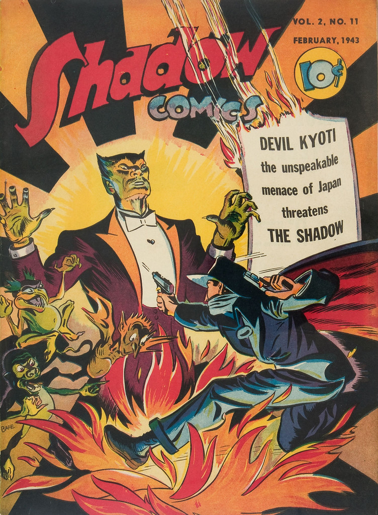 Shadow Comics V2#11 (Street & Smith, 1943) Al Bare Cover