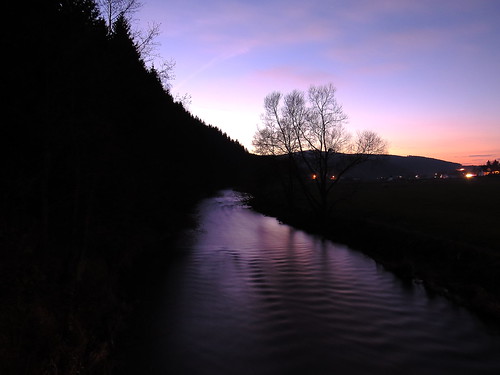 sunset sky water river wasser sonnenuntergang nrw fluss nordrheinwestfalen sauerland longexposuretime eder sx50