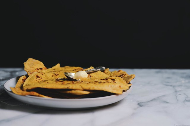 chickpea besan parathas/ an indian flatbread | A Brown Table