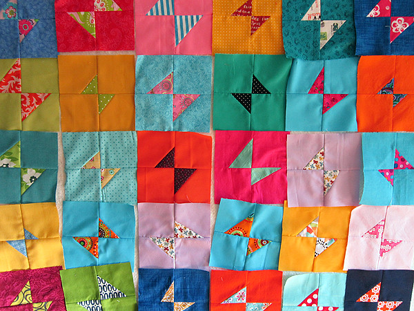 Angled charity quilt