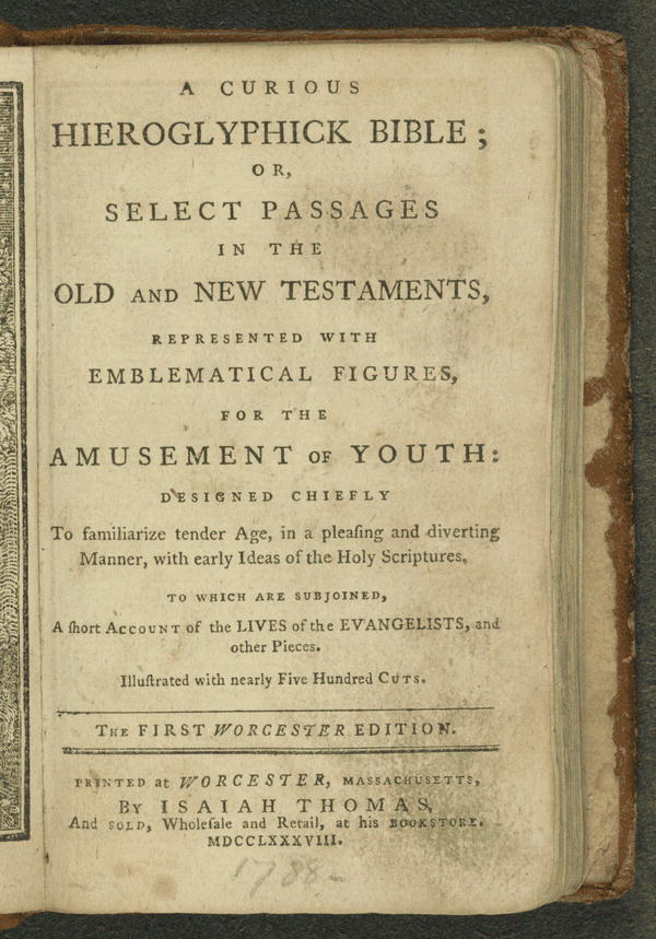 A Curious Heiroglyphick Bible (1788) taken from curatingchildhood.word-press.com