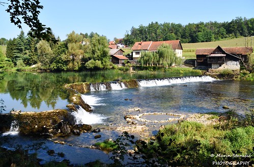 croatia lipa river dobra summer waterfall