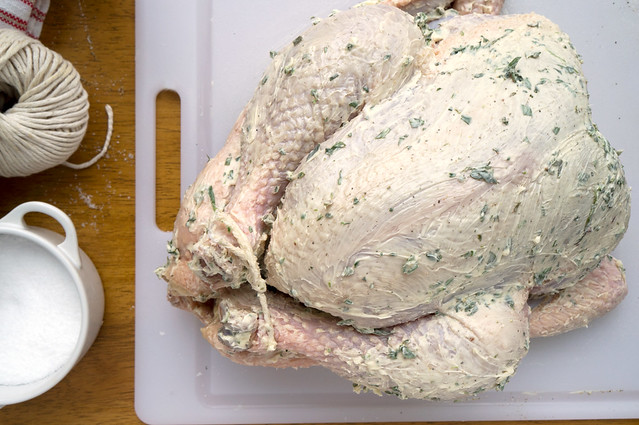 capon and herb butter