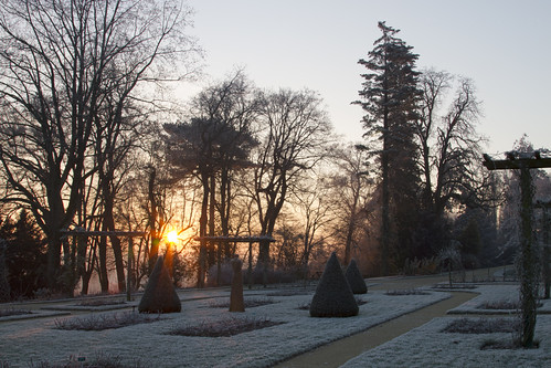 france sunrise hiver jardin laval gel froid givre nouvelan perrine 2015