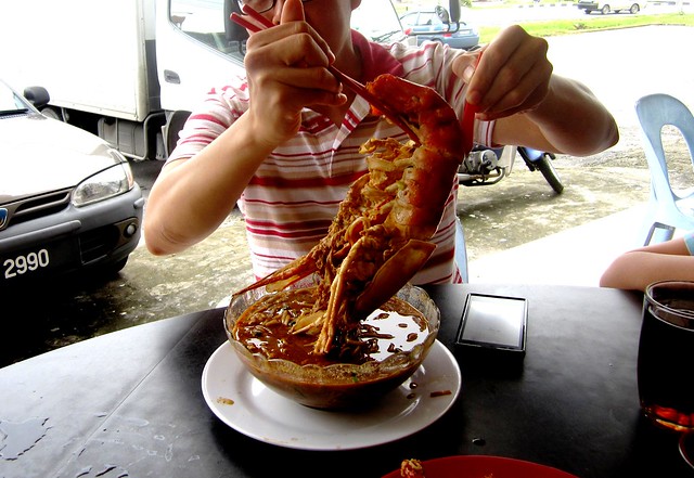 Sibu prawn noodles, large 2