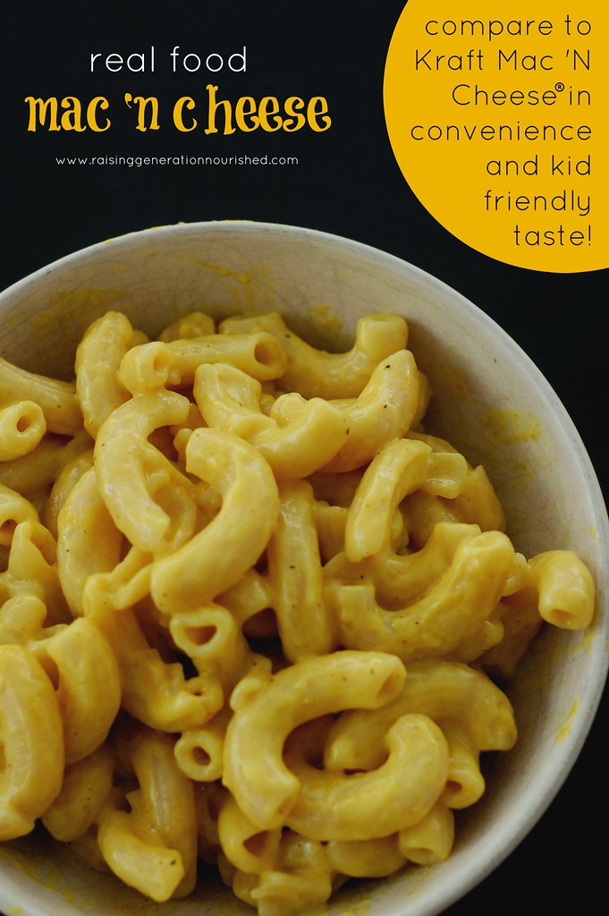 Real Food Mac N Cheese :: Compare to Kraft Mac N Cheese In Convenience & Kid Friendly Taste!
