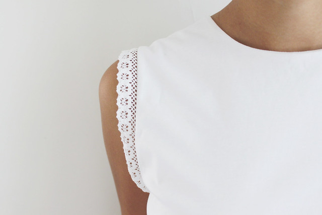 DIY Lace Trimmed Top