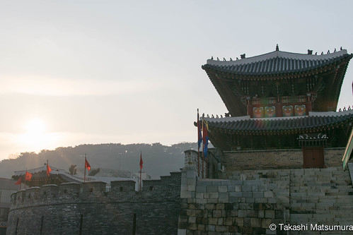 sunset nikon south korea fortress hwaseong suwon 韓国 gyeonggido d5300