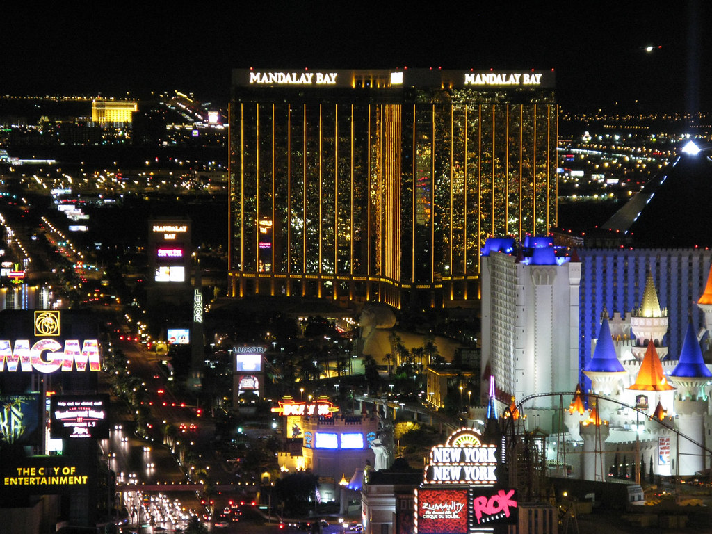 View of the Strip from the Paris Eiffel Tower Experience