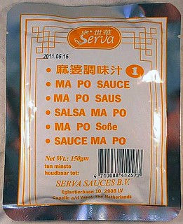 Mapo tofu Serva