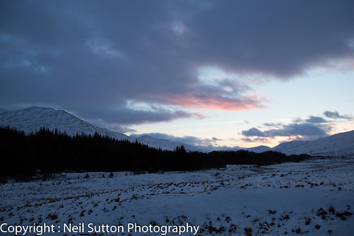 winter sunset snow landscape scotland unitedkingdom scottishhighlands crianlarich a82 sungoingdown glenfalloch lochlomondandtrossachsnationalpark