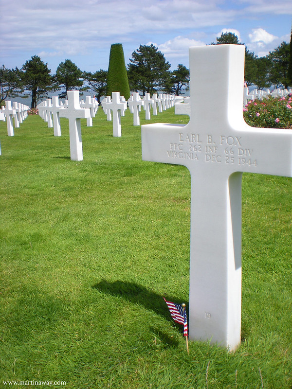 Normandy American Cemetery and Memorial.