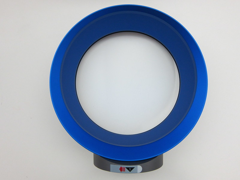 Dyson AM06 Desk Fan 25cm (Iron & Blue) - Loop Amplifier Front