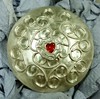 Fine silver domed lid with fine silver filigree decoration