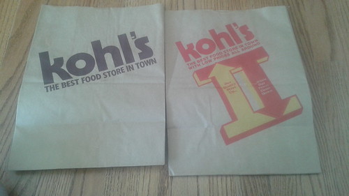Kohl's Food Stores bags BATUS era.