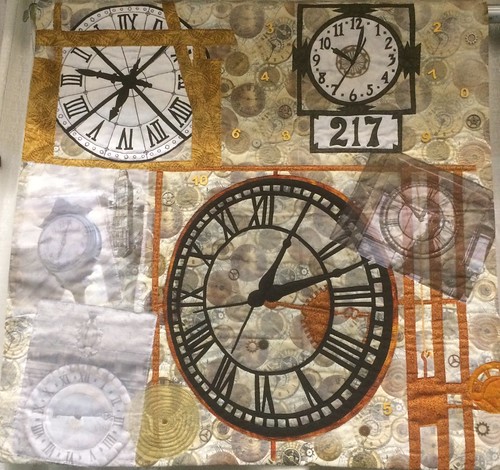 Counting the Hours~Quilt by Sharon W Hightower