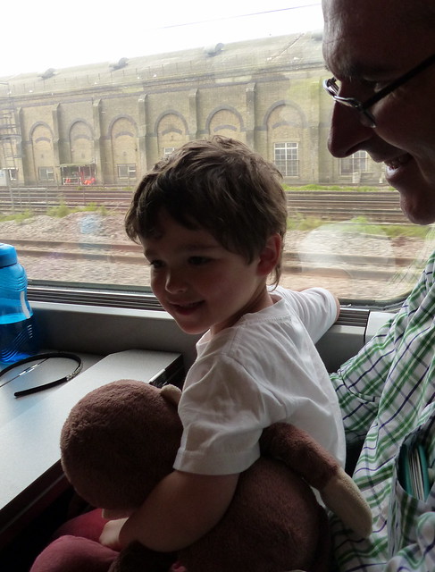 We're on a train!