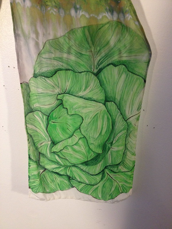 Snail and cabbage scarf