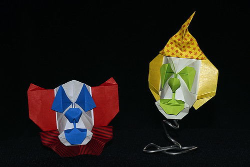 Origami 'Clown Mask' (Seiji Nishikawa)