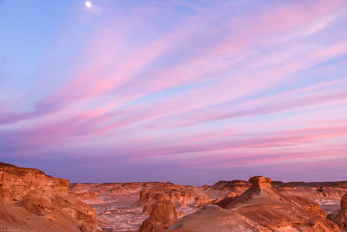 pink sunset rose clouds landscape nikon purple desert egypt canyon mauve nuages paysage coucherdesoleil désert westerndesert désertblanc