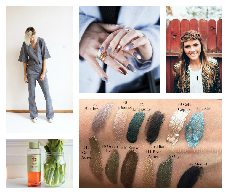 braids, wild one forever, what's on my mind right now, pixi glow tonic, giorgio armani eye tints, angelica blick nails, h&m trend suit, giorgio armani eye tints swatches, pixi glow tonic review, crown braid, connected to fashion, fashion is a party, fashion blogger, beautyblog