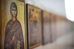 Paintings at the  Greek Orthodox Basilica of Saint George // Trip to Jordan