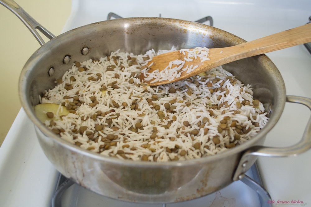 Adas Polow (Persian Rice and Lentils) via LittleFerraroKitchen.com