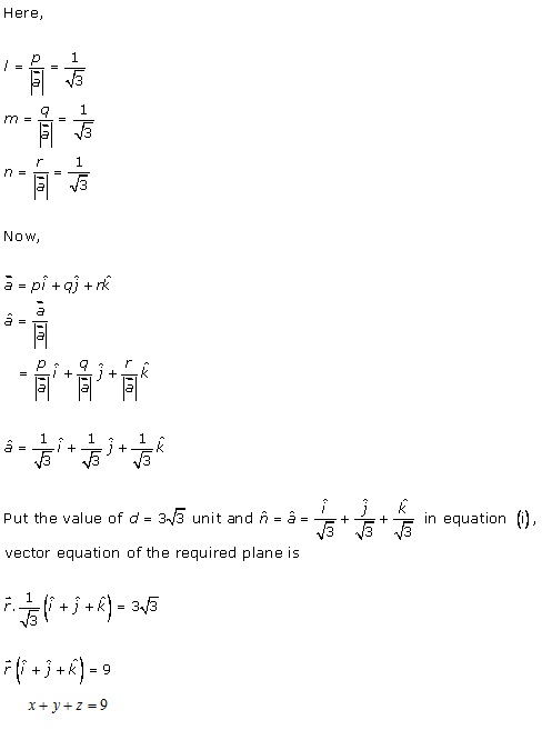RD Sharma Class 12 Solutions Chapter 29 The Plane 29.4 Q8-i
