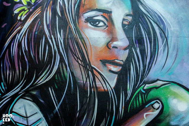 Alice Pasquini, Street Art Mural in Shoreditch, London. Photo ©Hookedblog / Mark Rigney.