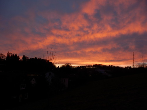 sunset linz österreich oberösterreich abendrot freinberg