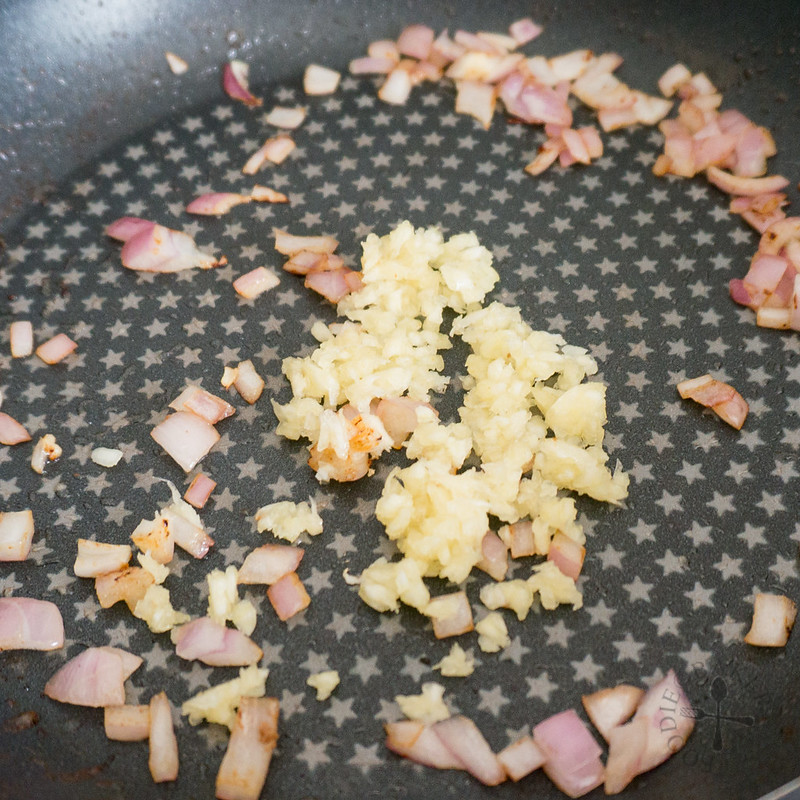 sauté the garlic
