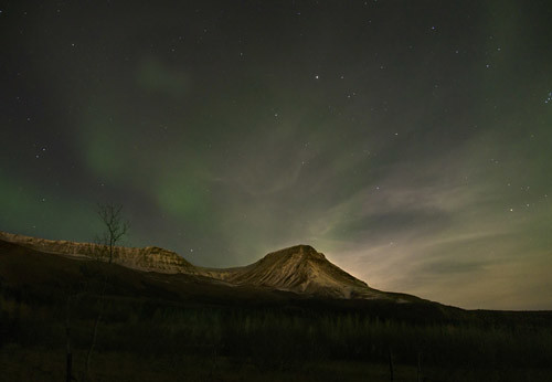 The Northern Lights on a winter night in Iceland, close to Reykjavik 6