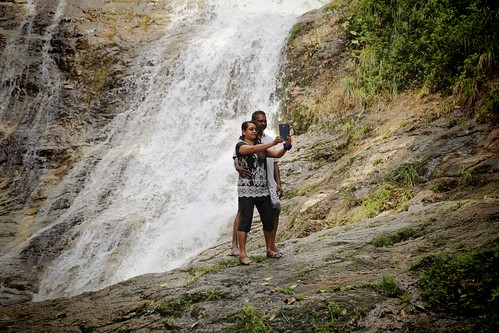 waterfall malaysia selfie