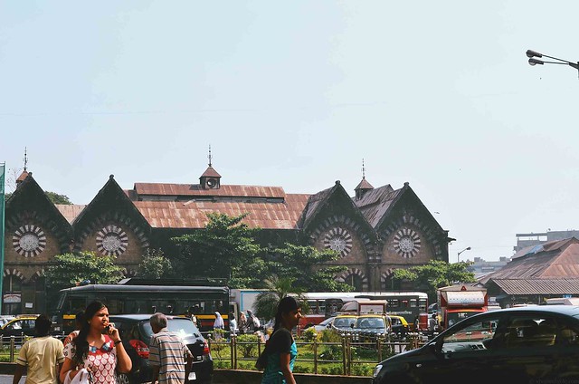 Mumbai Crawford Market | A Brown Table