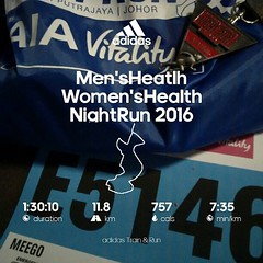 Done 12km  Men'sHealth Women'sHealth NightRun 2016  #dproadrunners #dproadrunner #pewai #putrajaya #12km #skechers