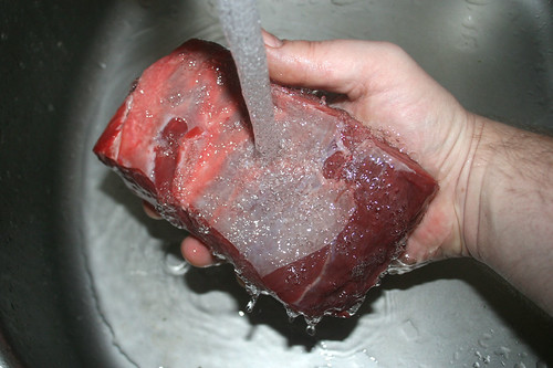 19 - Rindfleisch waschen / Wash beef