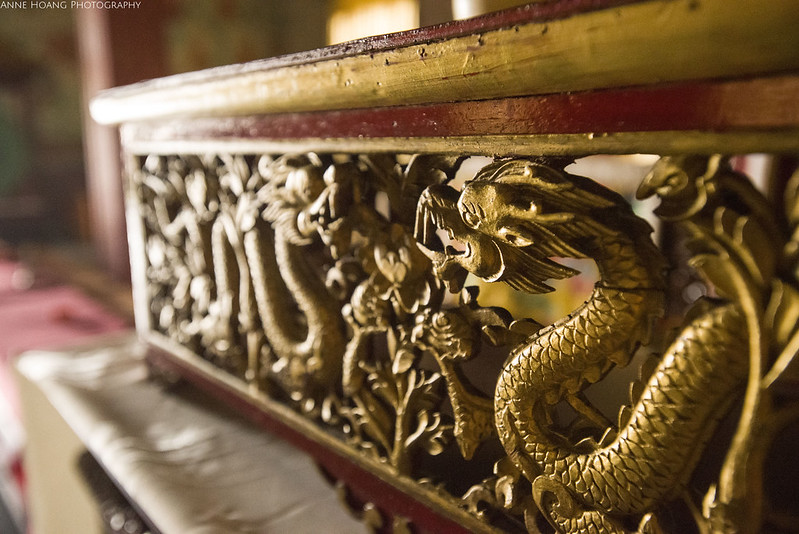 Dragon carving in monastery