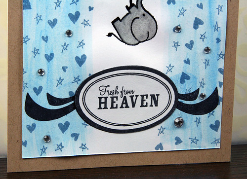 Fresh from Heaven Elephant Baby Card | shirley shirley bo birley Blog