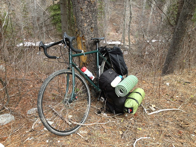 Bike and backpack