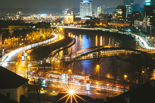 street bridge panorama cars oneaday night lensbaby river landscape miniature nikon long exposure day traffic photoaday pro 365 lithuania vilnius composer pictureaday 80mm lietuva tiltshift 2015 project365 365days 58365 dayphoto daypicture d700 nikond700 365one edge80 edge80optic lensbaby80 3652015