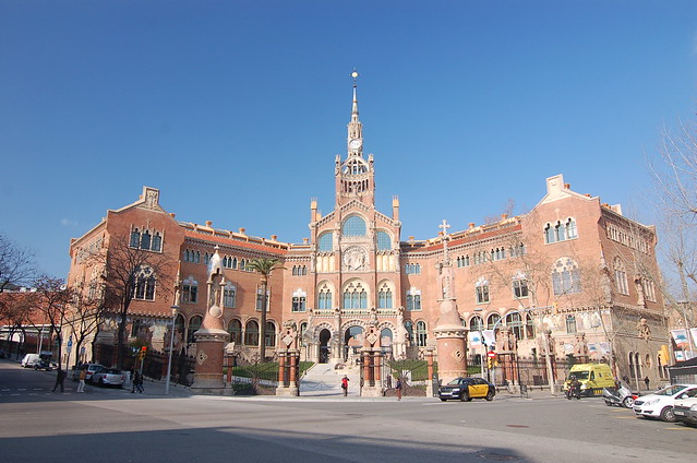西班牙 巴塞隆納 聖十字聖保羅醫院 Hospital de la Santa Creu i Sant Pau Barcelona Spain