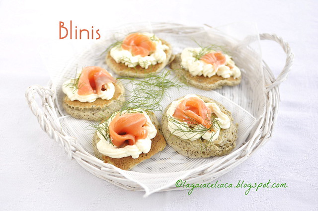 Gluten free Blinis /Blinis al salmone senza glutine