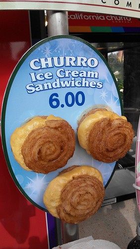 Churro Ice Cream Sandwiches