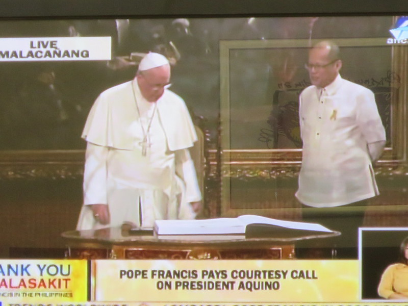 Pope Francis at Malacañan