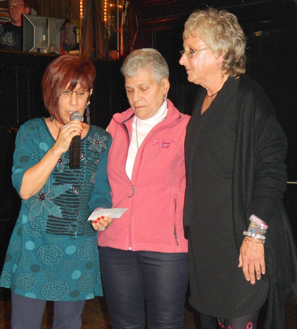 Elisa Guida, StringsforaCURE Executive Director; Gracie Watson, mother of Michelle Michaels; and Elaine Crandall at the 11th Annual Breast Cancer Awareness Weekend held at the Zone Dance Club September 30-October 2, 2016.   They represent more than 40 yea