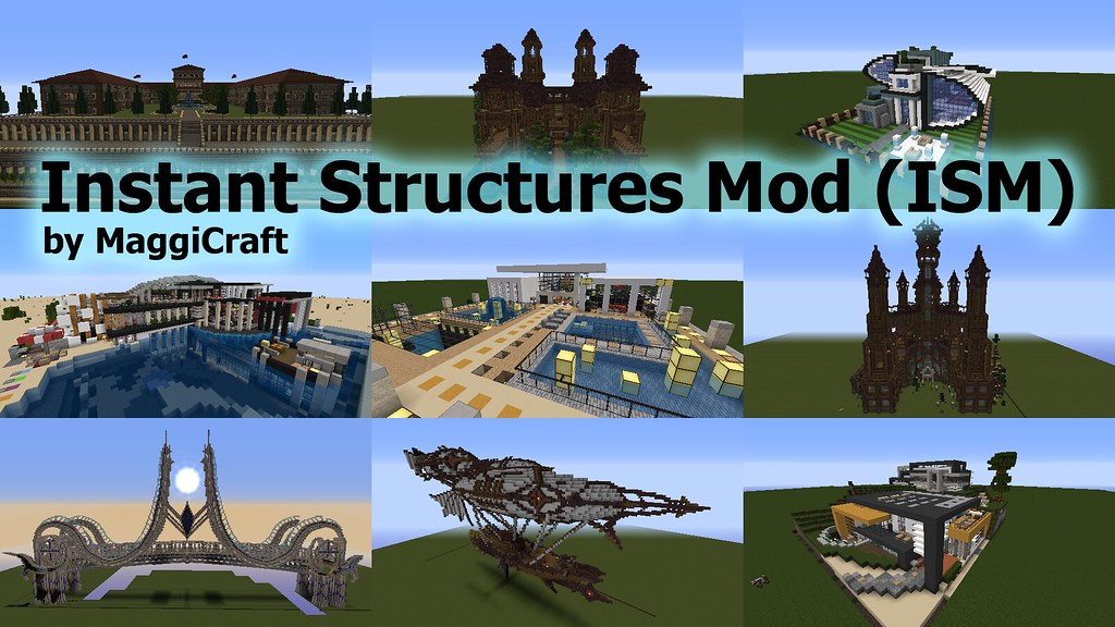 Instant Structures Mod for Minecraft 1.10/1.9.4/1.9 