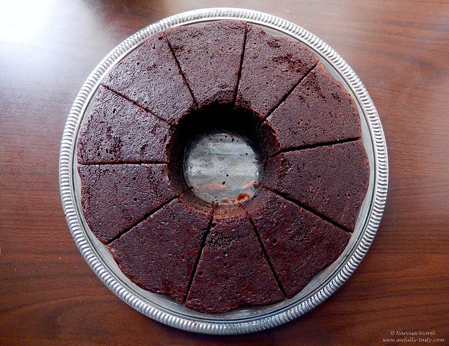 black chocolate party cake