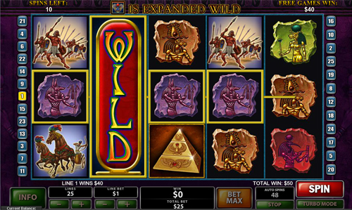 free The Pyramid of Ramsses Free Spins