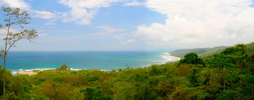 image of costa rica sea and mountain view