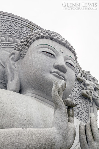statue stone temple asia peace lotus buddha buddhism korea east southkorea jeju eastern budda